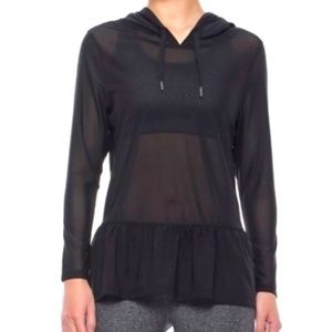 X BY GOTTEX Sheer Hoodie